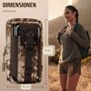 ONEFLOW Survival Case for Samsung Galaxy A31, Nylon Belt Pouch with Carabiner, Tactical EDC Holster, Camo Brown view 3