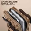 ONEFLOW Survival Case for Samsung Galaxy A31, Nylon Belt Pouch with Carabiner, Tactical EDC Holster, Camo Brown view 4