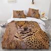 AASIRA Leopard Kids' Duvet Cover Set, 135 x 200 cm, Microfiber, 2 Pillowcases view 1