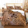 AASIRA Leopard Kids' Duvet Cover Set, 135 x 200 cm, Microfiber, 2 Pillowcases view 2