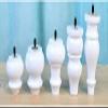 White Solid Wood Furniture Legs, M6 Thread, 4-Pack, 12 cm view 4