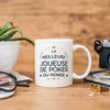 Mugffins Mug for Female Poker Player, French “Meilleur du Monde,” 11 oz / 330 ml view 4