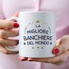 Mugffins Mug with Saying for a Female Banker – Italian “Miglior del Mondo” – 11 oz / 330 ml view 4