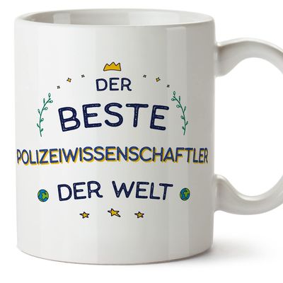 Mugffins Police Scientist Mug – “Best in the World” – 11 oz / 330 ml