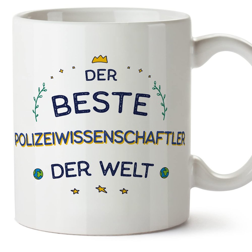 Mugffins Police Scientist Mug – “Best in the World” – 11 oz / 330 ml
