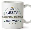 Mugffins Police Scientist Mug – “Best in the World” – 11 oz / 330 ml view 1
