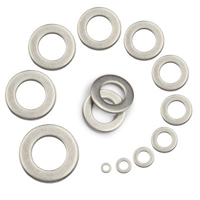 5 Stainless Steel A2 M16 (17 mm) Flat Washers, DIN 125 A