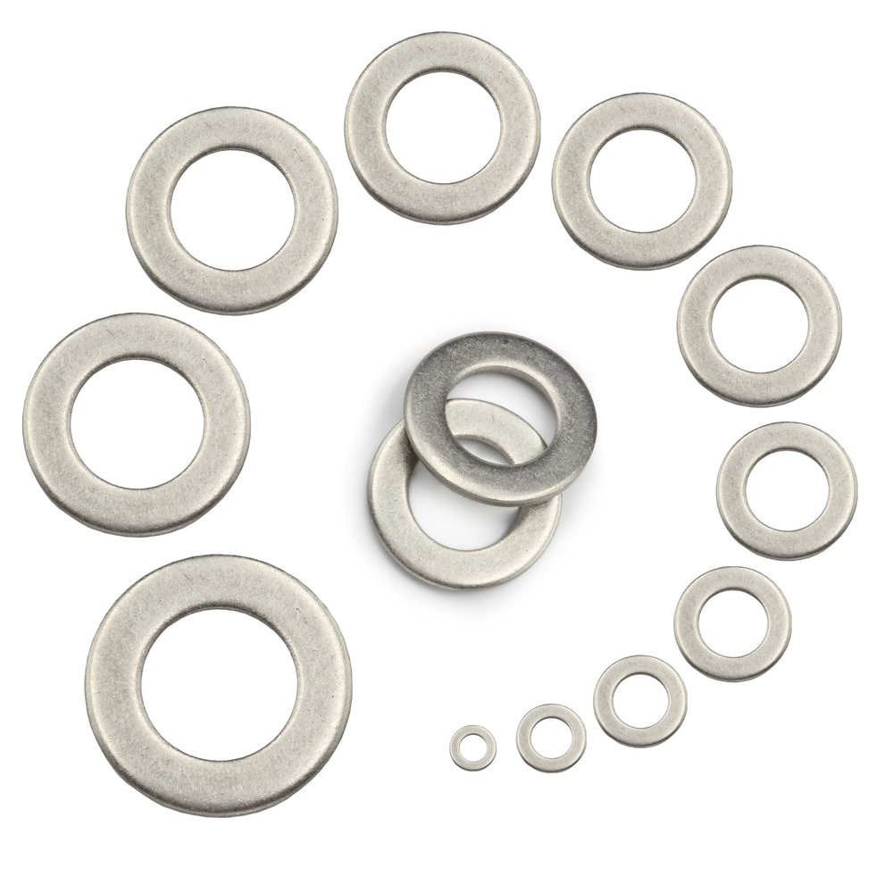 5 Stainless Steel A2 M16 (17 mm) Flat Washers, DIN 125 A