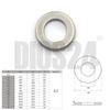 25 M3 (3.2 mm) Flat Washers DIN 125 A2 Stainless Steel - Form A view 2