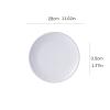 UNNS 10-Inch Porcelain Plates, Set of 2, Creamy White view 2