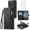 Asuwish Wallet Case for iPhone 14 Pro, Black view 1