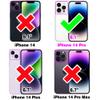 Asuwish Wallet Case for iPhone 14 Pro, Black view 2