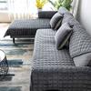 JORTUIO Velvet L-Shaped Sectional Sofa Cover, 90 x 210 cm, 1 Piece, Color B view 3