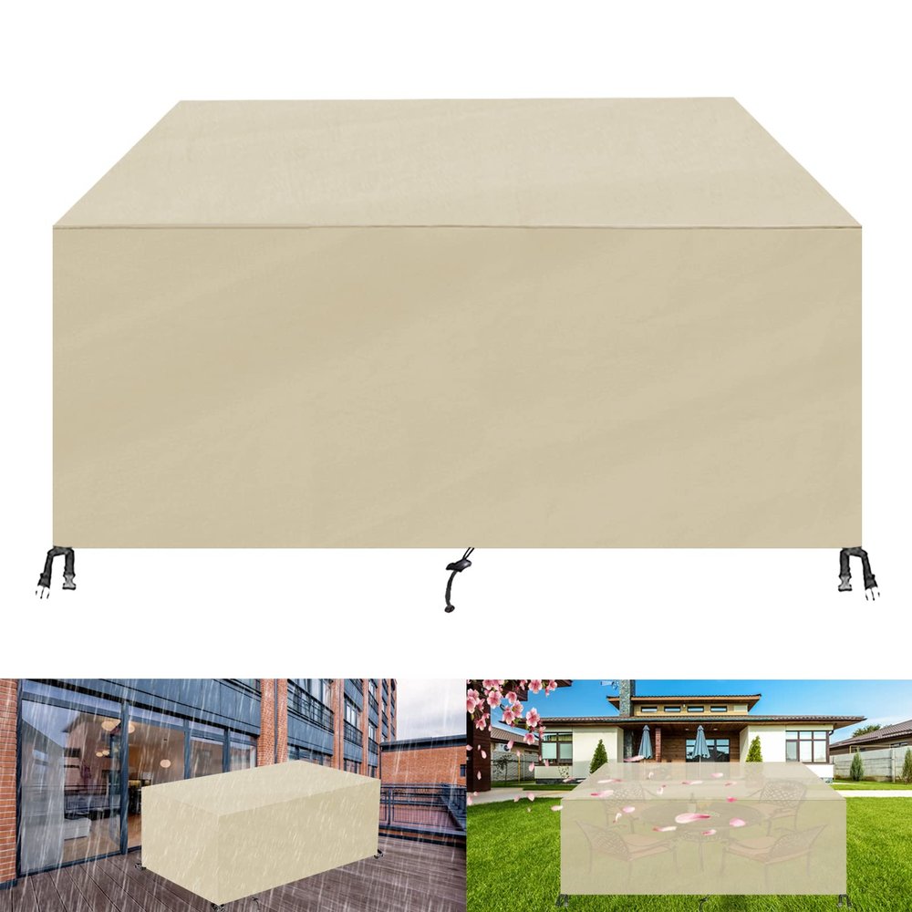 FSMYYXGS Rectangular 420D Oxford Fabric Cover for Garden Furniture Sets