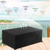 FSMYYXGS Rectangular Patio Furniture Cover, 420D Oxford Fabric, Waterproof, Windproof, UV-Resistant view 4