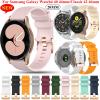 ANKANG 20 mm Silicone Sport Watch Band for Samsung Galaxy Watch 4/4 Classic and Active 2/3, Black Gray view 2
