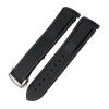AEMALL Rubber Silicone Watch Band, 19/20/21/22 mm, for Longines HydroConquest Conquest V.H.P., Black/Orange, 20 mm view 1