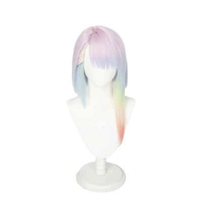 PUYYDS Anime Cyberpunk Lucy Cosplay Costume Sexy Bodysuit Outfit and Wig Halloween Costume for Women and Girls