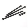 (5 Sets) Black Carbon Steel Half-Thread Hex Socket Nut and Screw Set, M8 x 55 mm view 1
