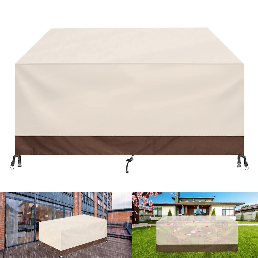 FSMYYXGS Rectangular Garden Furniture Cover, 420D Oxford Fabric