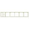 ZEYUAN Chicken Coop and Small-Animal Outdoor Enclosure, 1.5 x 9 x 1.5 m, Impregnated Pine Wood view 2