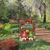 Merry Christmas Gnome Garden Flag, Buffalo Plaid Wreath, Red Truck, 30.5 x 45.7 cm, Double-Sided Jute view 4