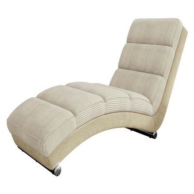 Mirjan24 Holiday Cord Chaise Lounge Recliner, Paros 01 + Poso 100