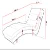 Mirjan24 Holiday Cord Chaise Lounge Recliner, Paros 01 + Poso 100 view 3