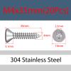 MOOPW 304 Stainless Steel Hex Socket Countersunk Self-Tapping Screws view 2