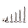MOOPW 304 Stainless Steel Hex Socket Countersunk Self-Tapping Screws view 3