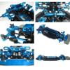 Oikabio Metal Modification Accessory Kit, Suspension Arms, Axles and Steering Knuckles Set for TT02-02 1/10 RC Upgrade Parts, 1 view 4