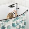 Adjustable Curved Shower Curtain Rod, 101.6–182.9 cm, Bronze view 3