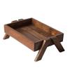 VNABO Solid Wood Fruit Bowl, Large-Capacity Fruit Stand view 1