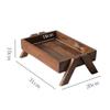VNABO Solid Wood Fruit Bowl, Large-Capacity Fruit Stand view 2