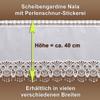 Nala Café Curtain with Pearl-String Fringe, White Vogtland Lace, 40 x 208 cm view 4