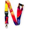 Ombre Teacher Lanyard with Detachable Buckle Clip and Safety Release view 1