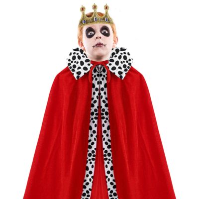 tacery 5 Halloween King Cape for Children with Crown