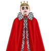 tacery 5 Halloween King Cape for Children with Crown view 1