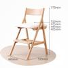 Children’s Solid Wood Study Chair, Simple Design view 2