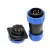 ZBLZGP TY28 Solderless IP68 Waterproof Cable Connector, 6-Pin 25A, Square view 1
