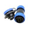 ZBLZGP TY28 Solderless IP68 Waterproof Cable Connector, 6-Pin 25A, Square view 2