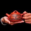 BEZAX 330 ml Purple Clay Teapot, Chinese Porcelain Kung Fu Tea Set, Handmade Dragon, Color 01 view 3
