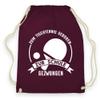 wowshirt Drawstring Gym Bag for Table Tennis Players, Burgundy view 1