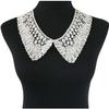 Aeromdale White Embroidered Lace Applique, Floral Detachable Collar for Fabric, Dresses, DIY and Costumes #D view 1