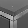 RONGQI Stainless Steel Trash Bin Enclosure for 2 Bins, Bike Shelter, 138 × 77.5 × 115.5 cm view 4