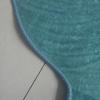 Modern Round Plush Low-Pile Rug, Easy-Care and Durable, 100 cm Diameter view 3