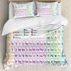 NDXRWDZR Purple Periodic Table Duvet Cover Set, 135 x 200 cm view 1