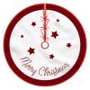 Treer Christmas Tree Skirt, Snowflake Pattern, Star, 72 cm view 4