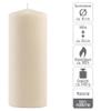 Cream Pillar Candle, 25 cm Tall, 10 cm Diameter, 180-Hour Burn Time, Round Column Candle for Table and Holiday Decor (6) view 2