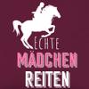 wowshirt Drawstring Gym Bag “Real Girls Ride” Equestrian Athlete, Burgundy view 2